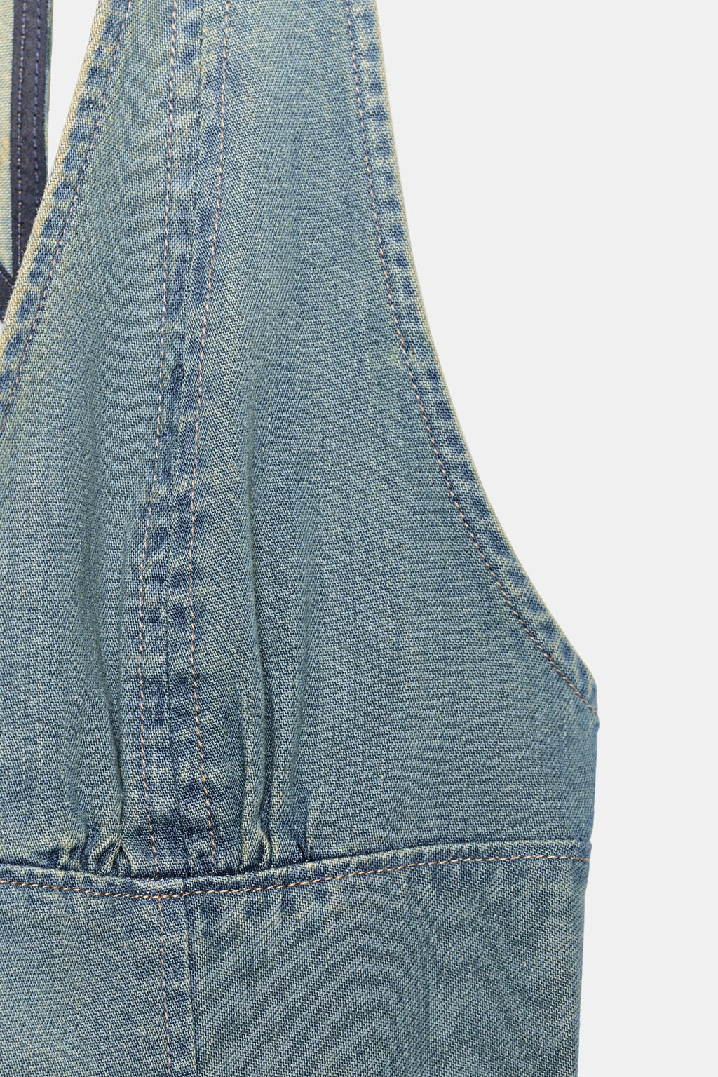 VESTIDO MINI HALTER / Azul - Zara фото 7