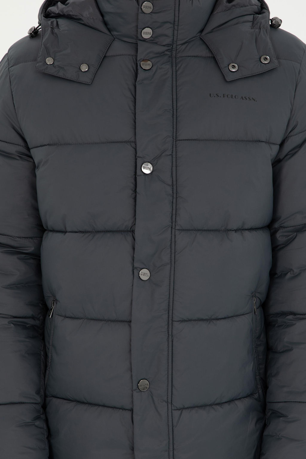 Мужское пальто антрацитового цвета Неожиданная скидка в корзине - U.s. polo assn фото 6