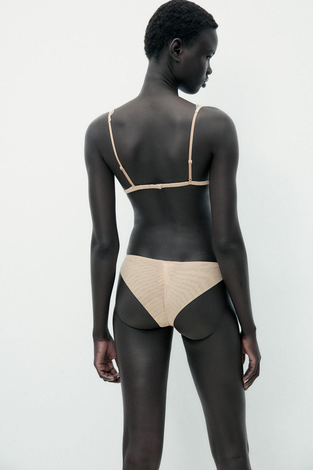 EMBROIDERED MESH BRIEFS - Zara фото 3