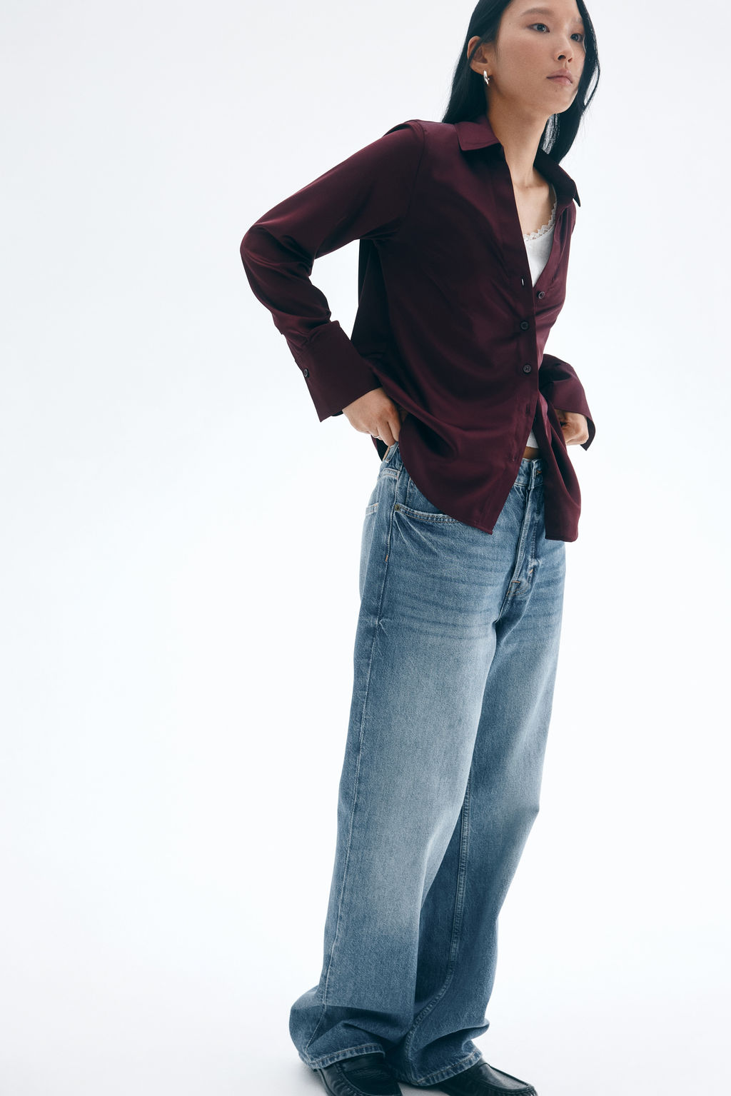 Blusa con escote de pico - H&m фото 15