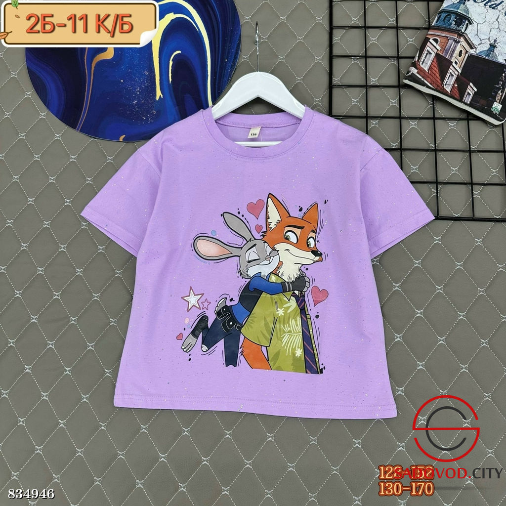 Футболка для девочки из хлопка