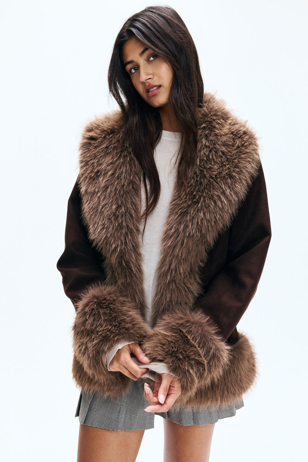 Chaqueta con ribetes efecto pelo - H&m фото 2