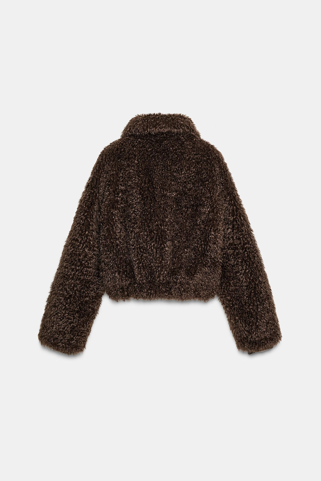 LONG FAUX SHEARLING JACKET - Zara фото 5