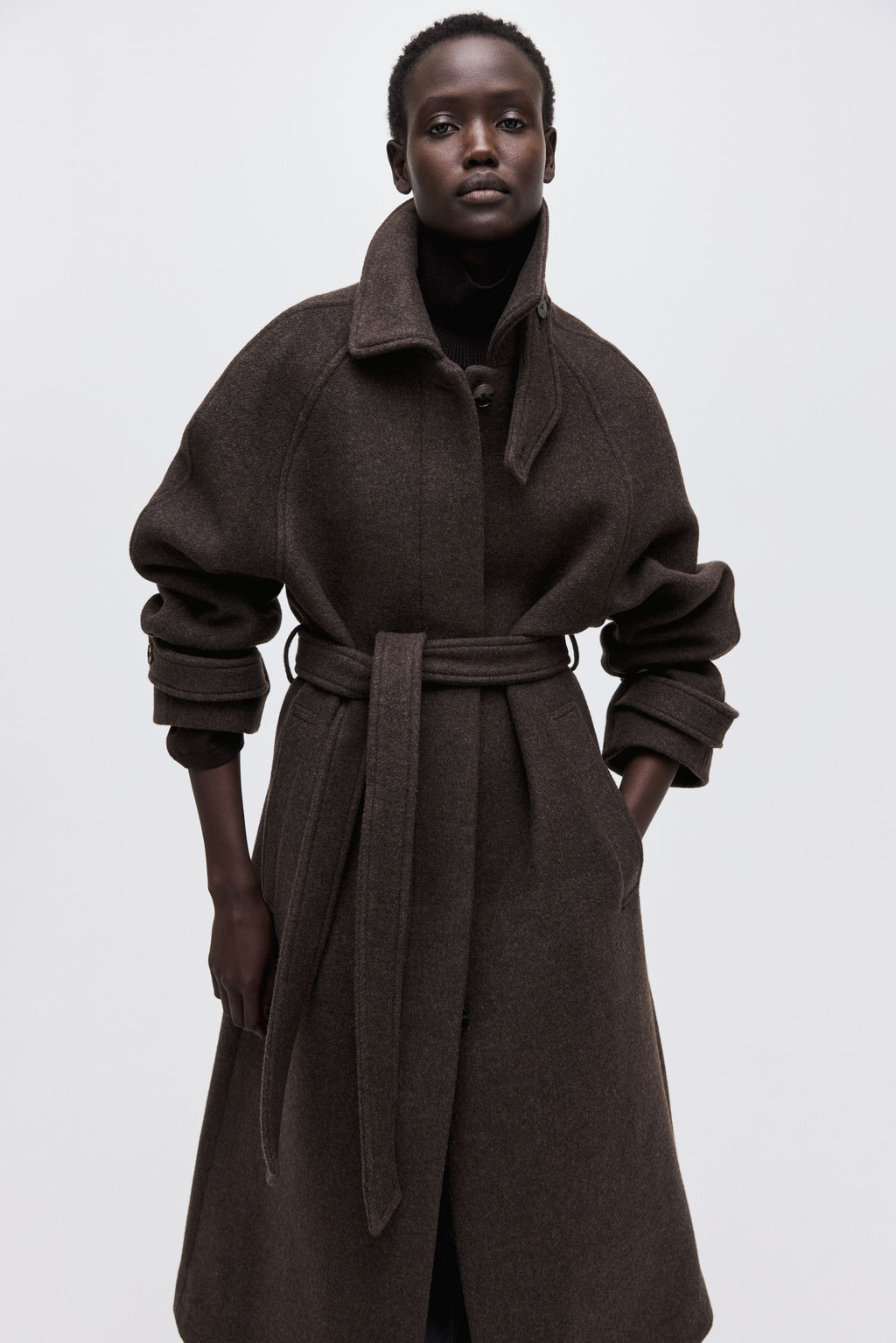 Abrigo oversize en mezcla de lana - H&m фото 7