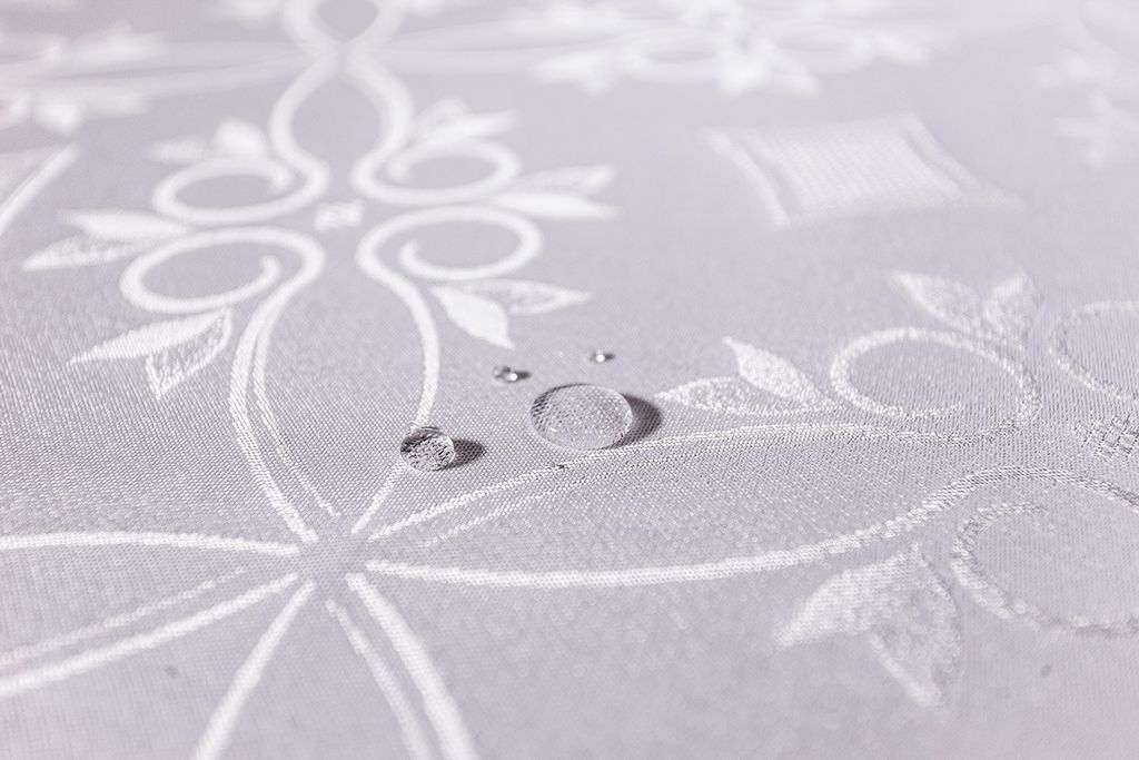 Арт. 11234/1/PB/165, РОМБЫ, цвет белый, тефлоновая пропитка, ГОТОВЫЕ СКАТЕРТИ ширина 180 см x высота 130 см