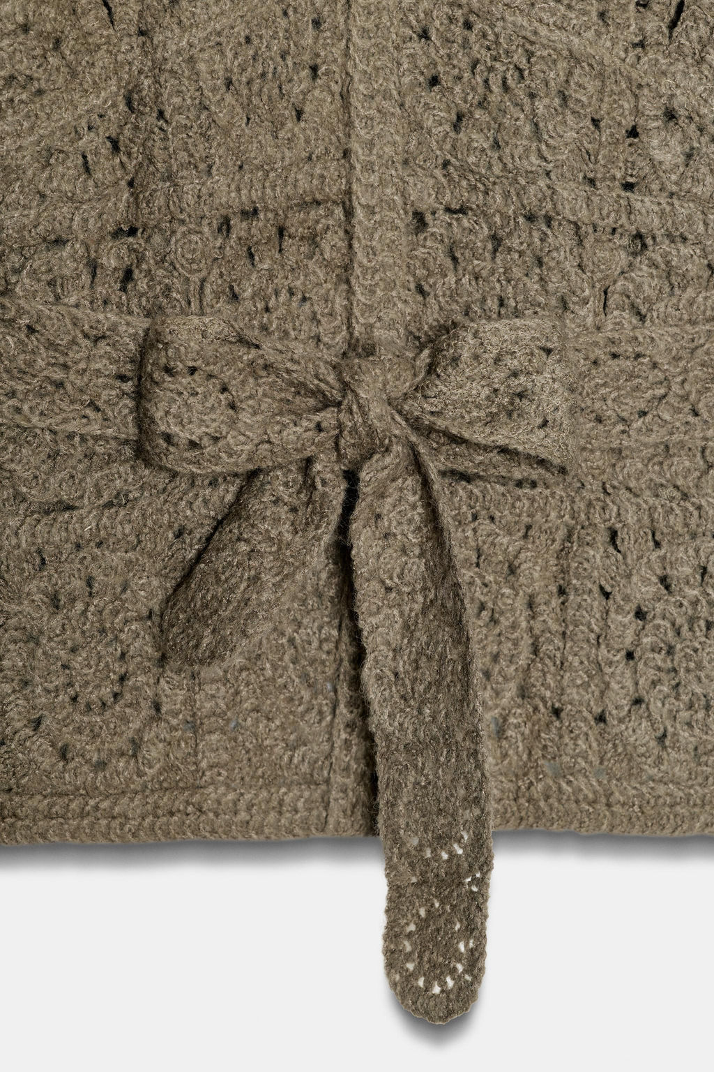 BELTED KNIT CARDIGAN - Zara фото 8