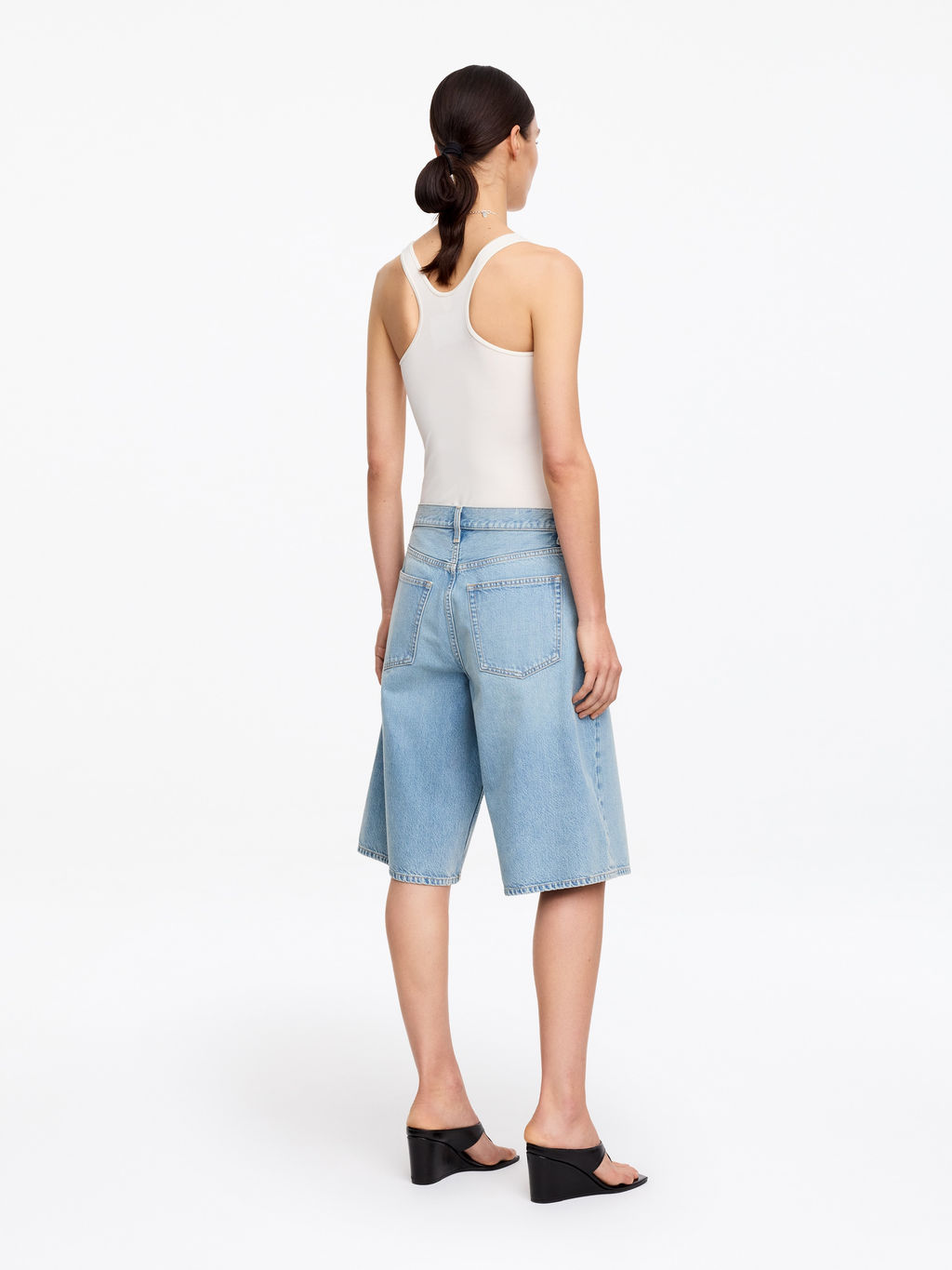 Pantalones cortos denim largos - H&m фото 6