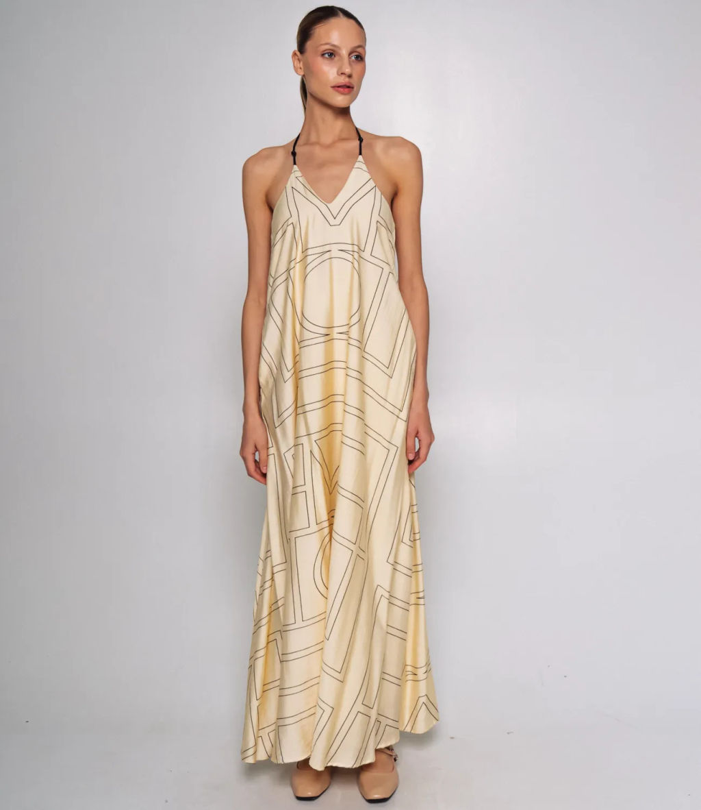 Сарафан #КТ025, кремовый