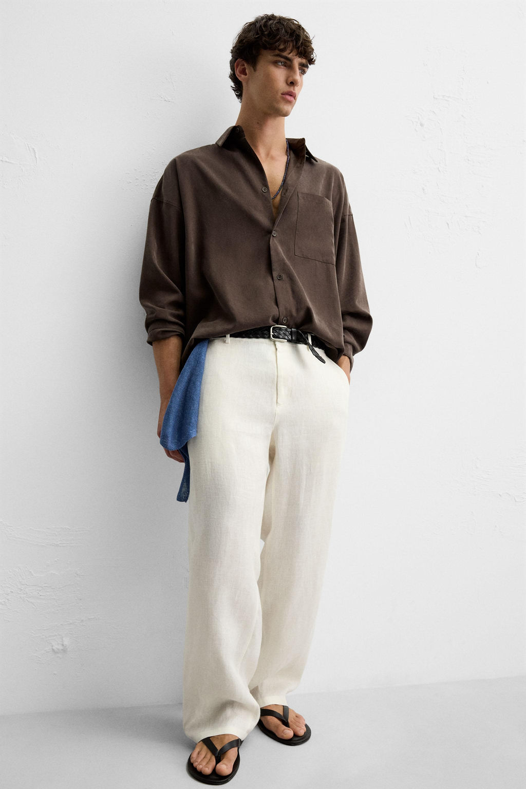 100% LINEN TROUSERS - Zara фото 5