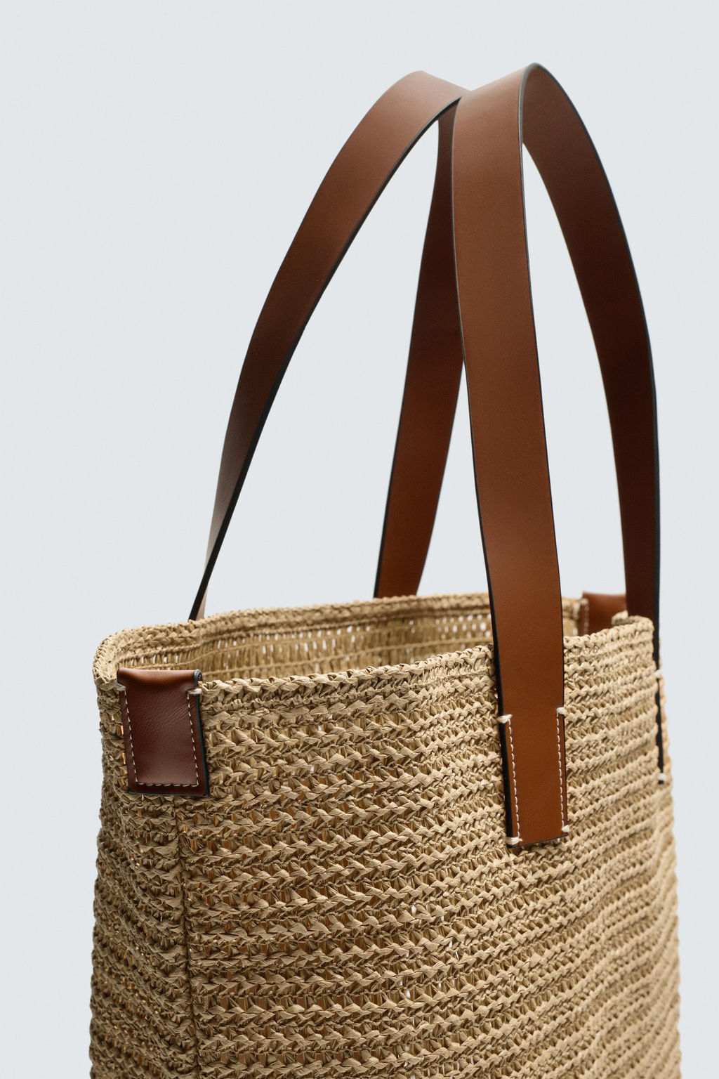 BOLSO SHOPPER TRENZADO / Blanco Crudo - Zara фото 4