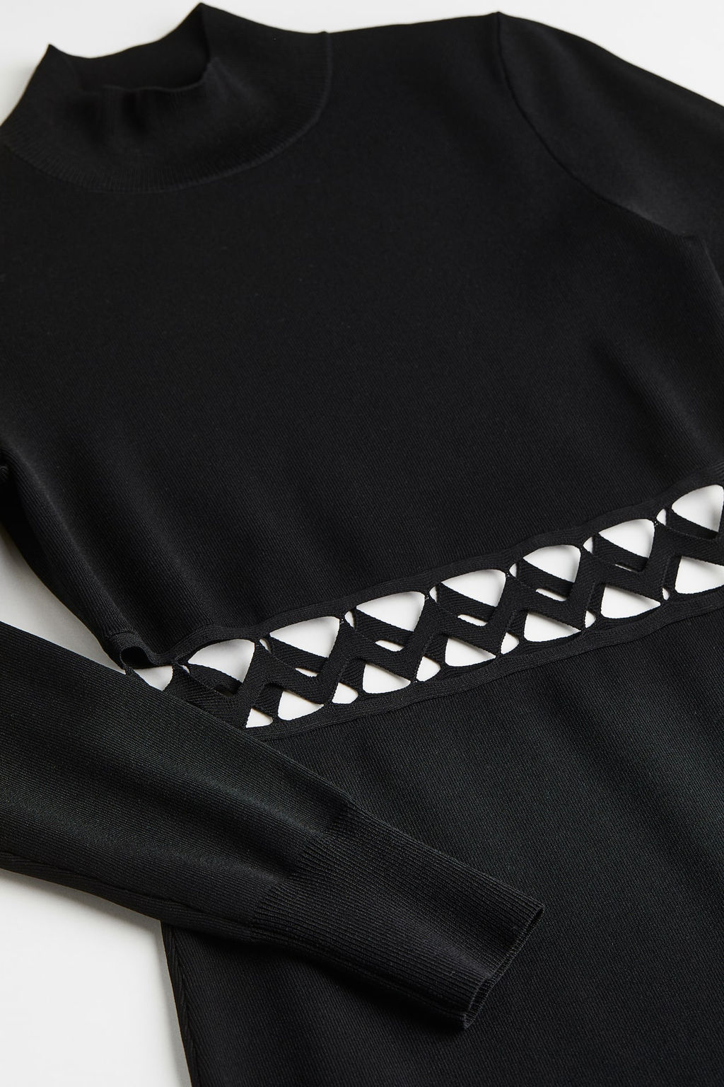 Vestido cut-out con cuello perkins - H&m фото 2