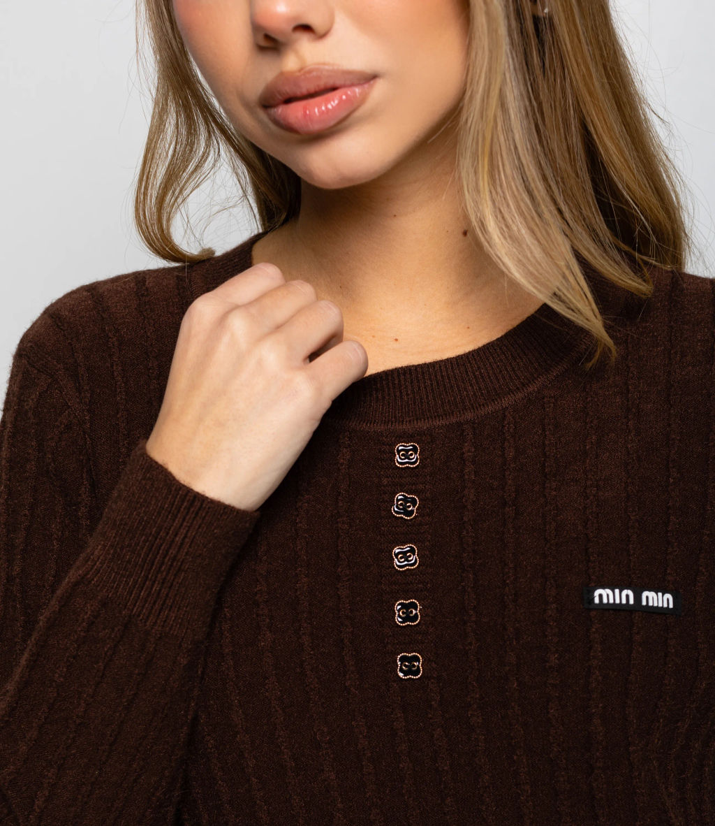 Джемпер #КТ8201 (5), шоколадный - Dommod фото 5