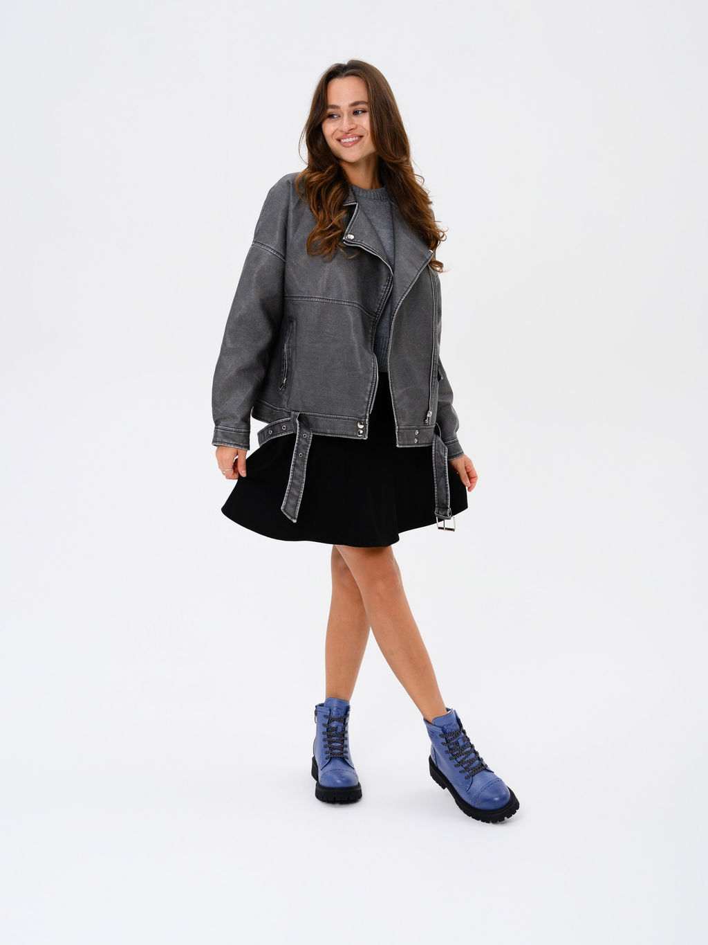 Ботинки 319.taskanabl.Вакса джинс/мех