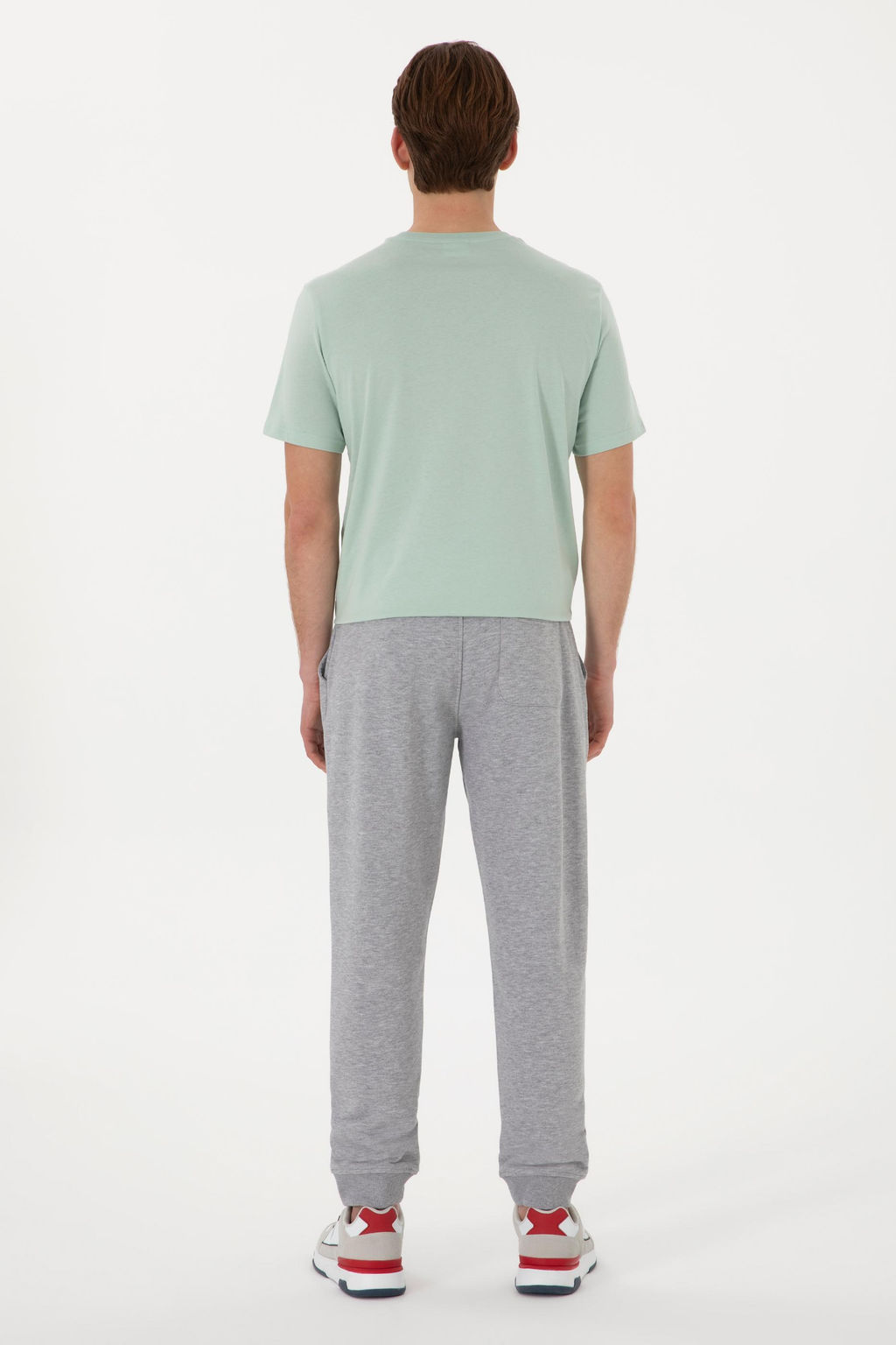 Erkek Gri Melanj E_ofman Alt_ Sepette S_rpriz _ndirim - U.s. polo assn фото 4