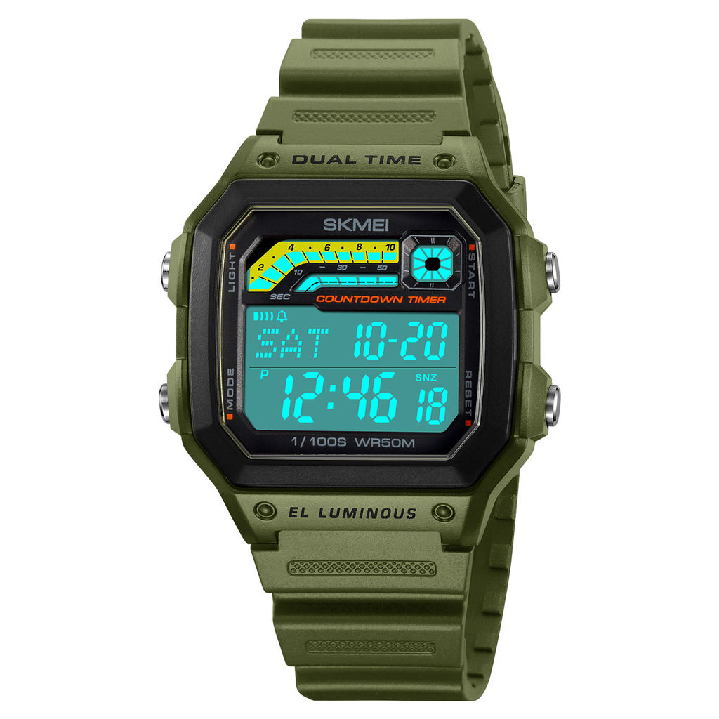 Часы наручные Skmei мужские электронные 2307green