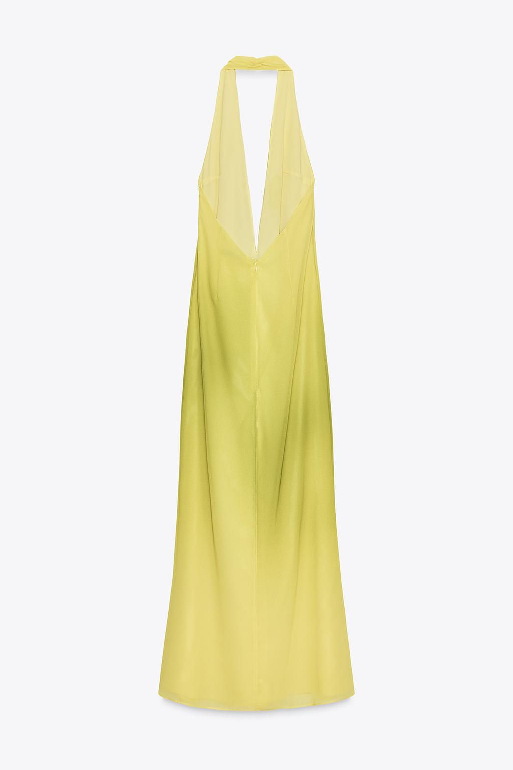 LONG PRINTED KNOT DRESS - Zara фото 8