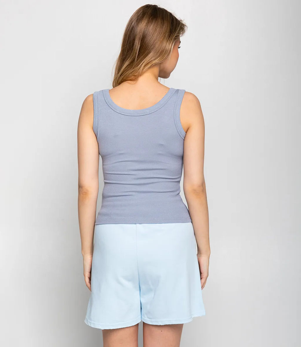 Майка #КТ22301, серо-голубой