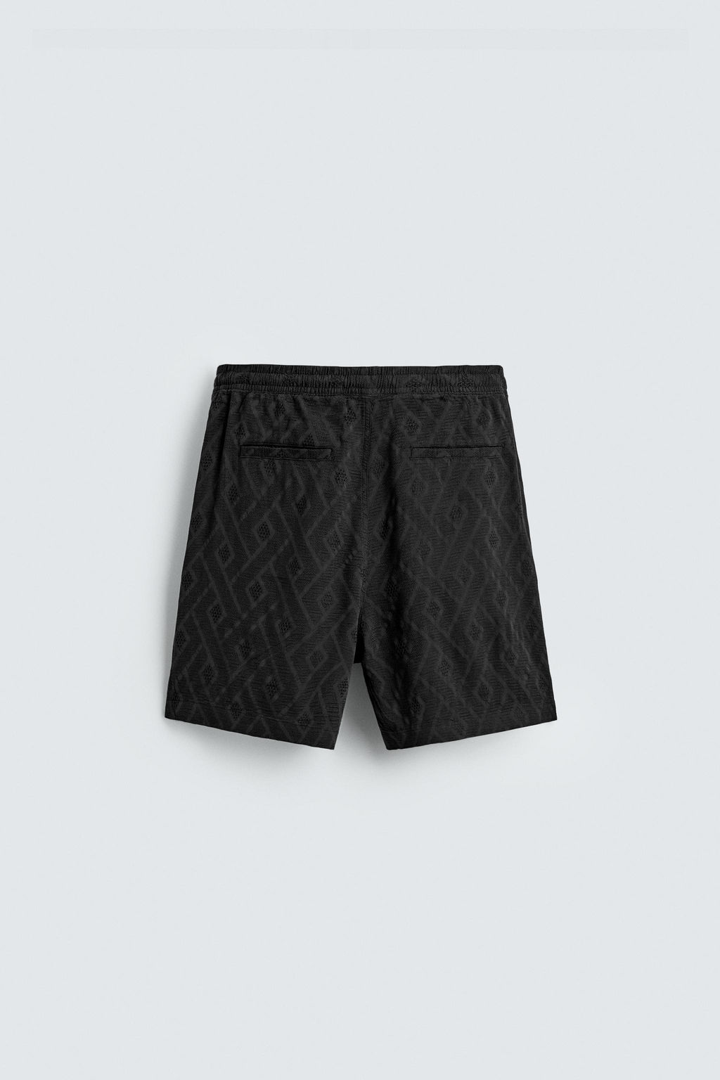 BERMUDA JACQUARD GEOM?TRICO / Negro - Zara фото 7