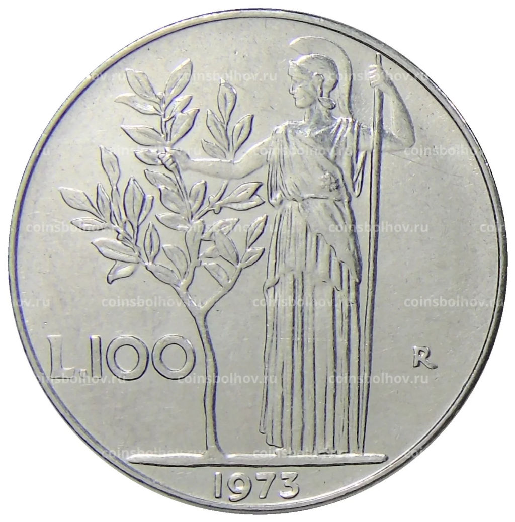 100 лир 1973 года Италия