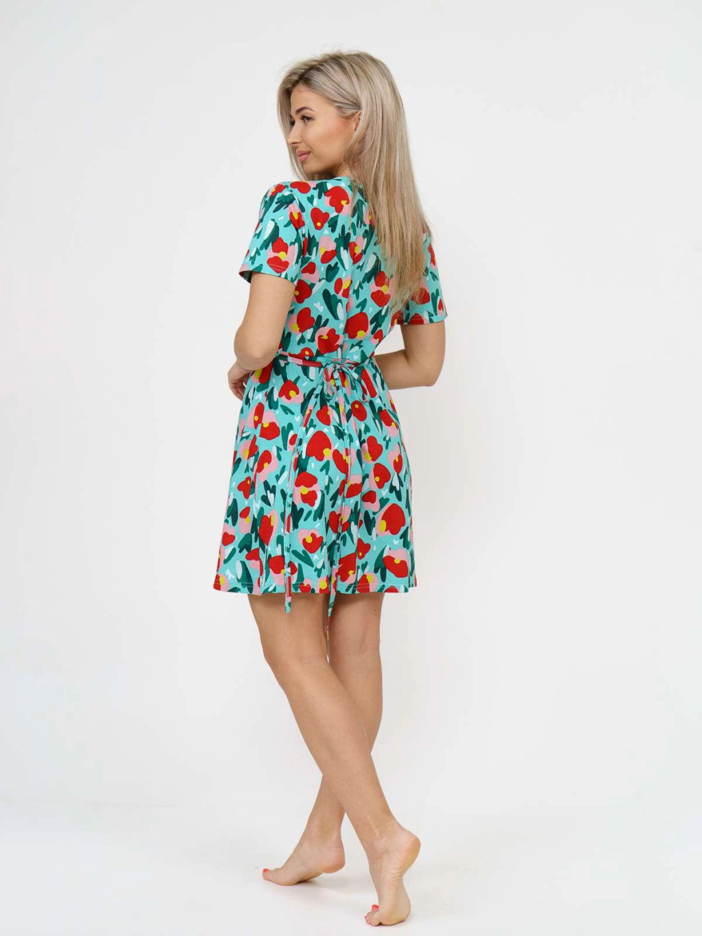 Халат женский, цвет зеленый