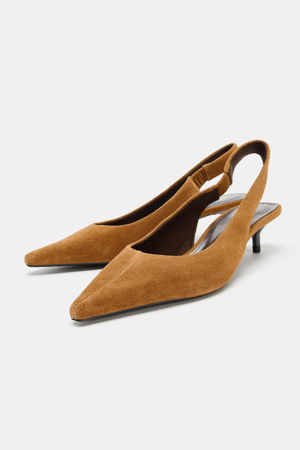 SPLIT SUEDE SLINGBACK SHOES - Zara фото 2