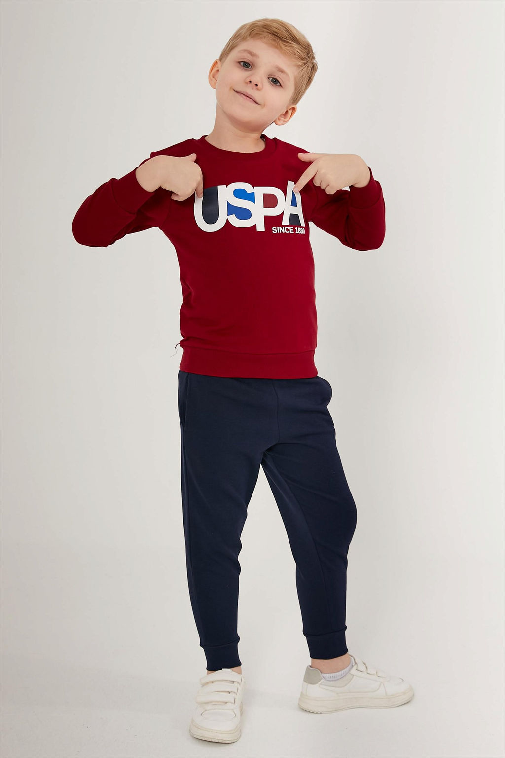 U. S. Polo Assn Бордовый пижамный комплект для мальчика - U.s. polo assn фото 2