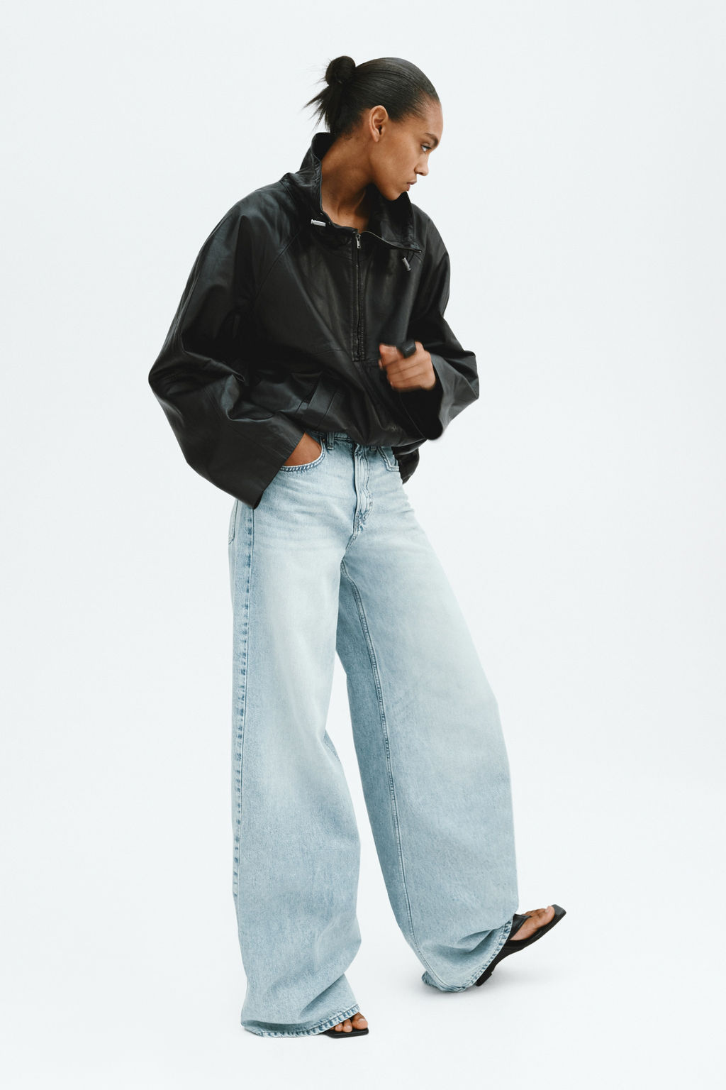 Wide High Waist Jeans - H&m фото 8