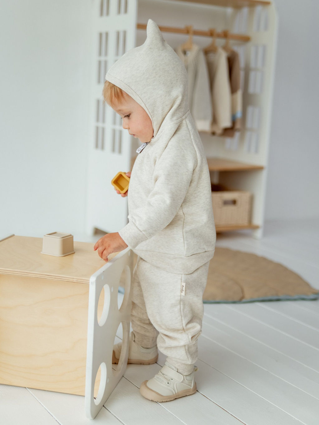 Костюм с толстовкой Ванильный пудинг утепленный 0+ - Bungly фото 14