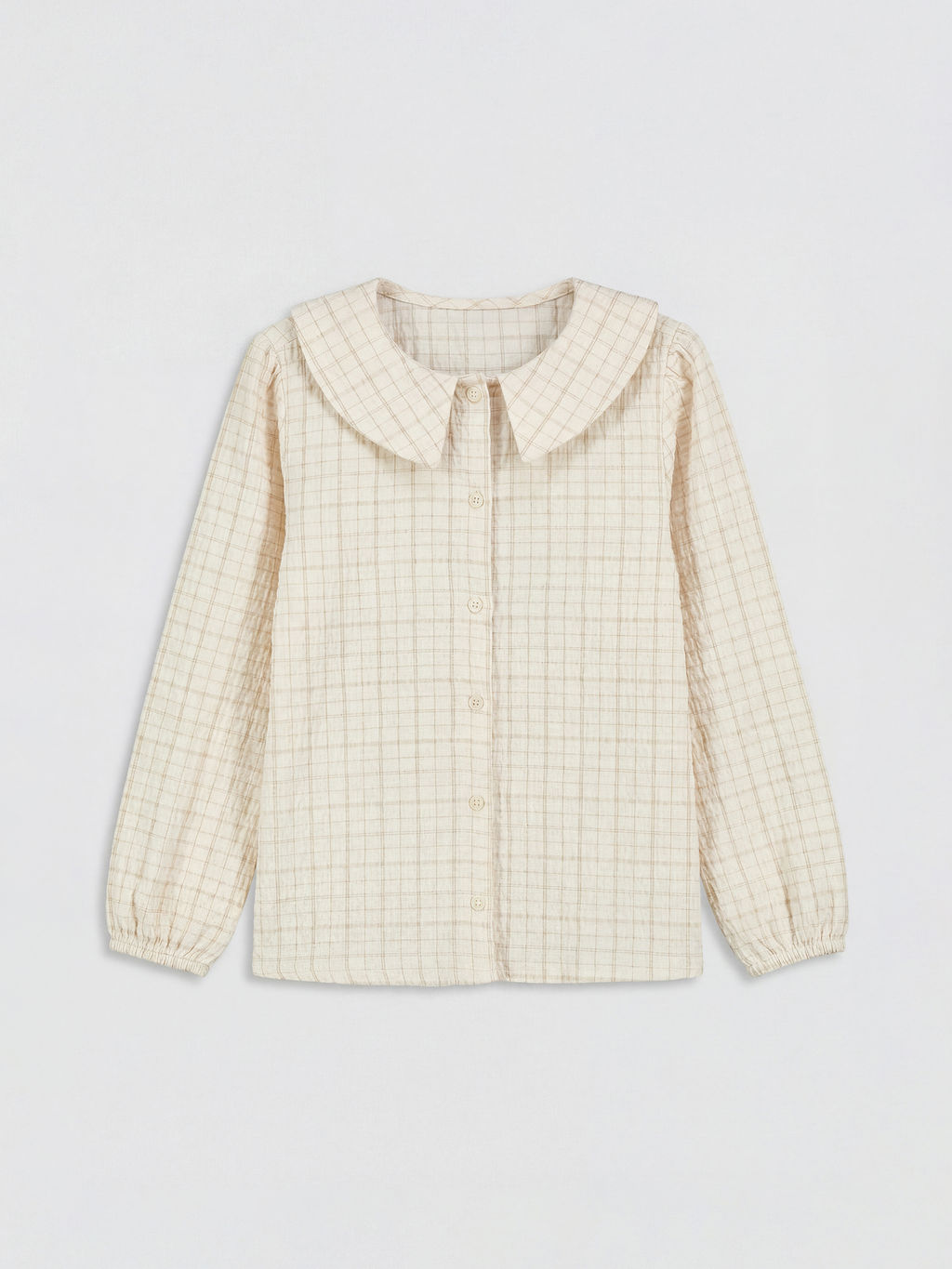 Ekose Poplin K?z ?ocuk G?mlek