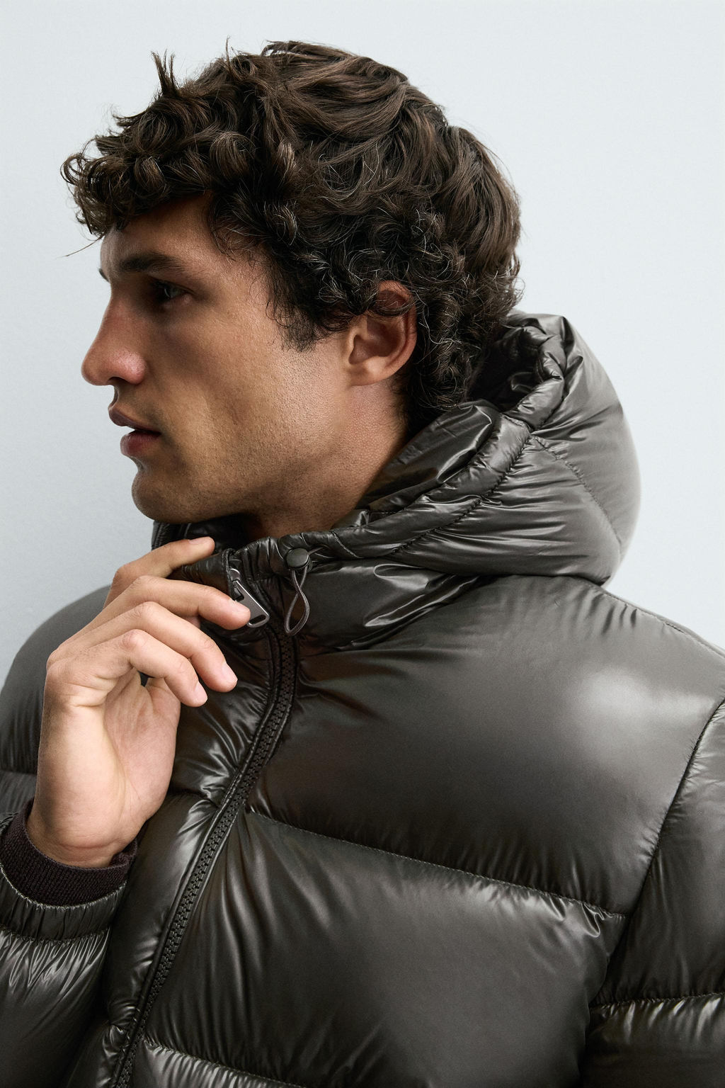 CAZADORA 80% PLUM?N - 20% PLUMA WATER REPELLENT / Khaki oscuro - Zara фото 5