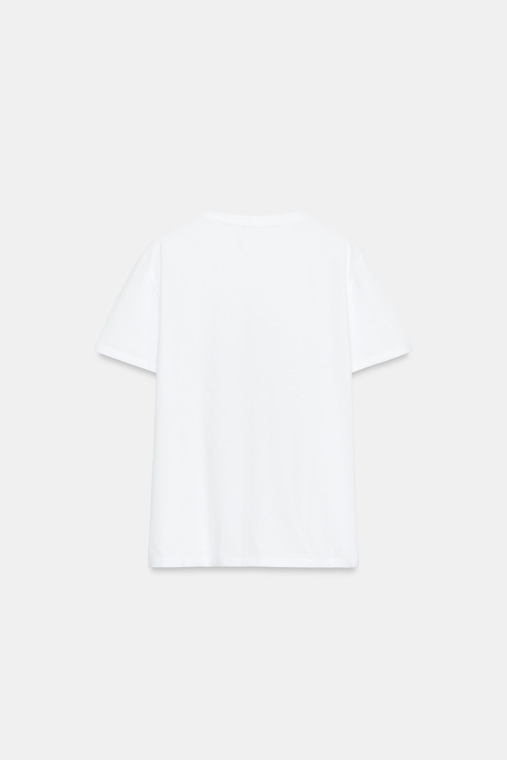 CAMISETA METALIZADA MANGA CORTA / Plata