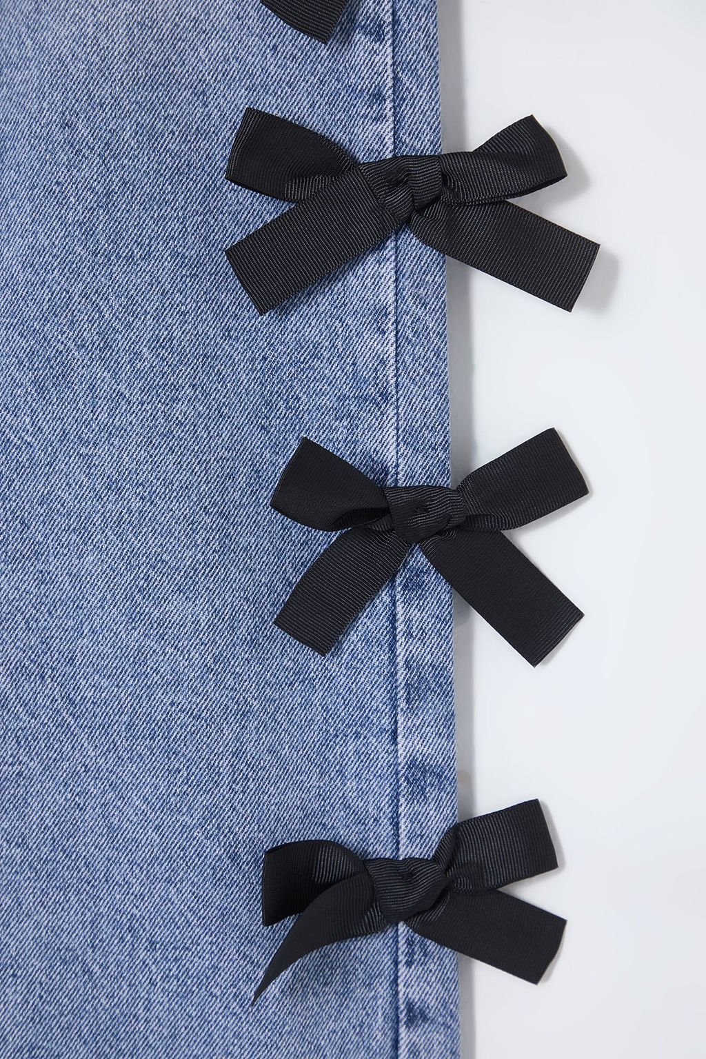 Mavi Kurdele/Fiyonk Detayl? Normal Bel Wide Leg Jeans TWOSS25JE00035 - Trendyolmilla фото 7