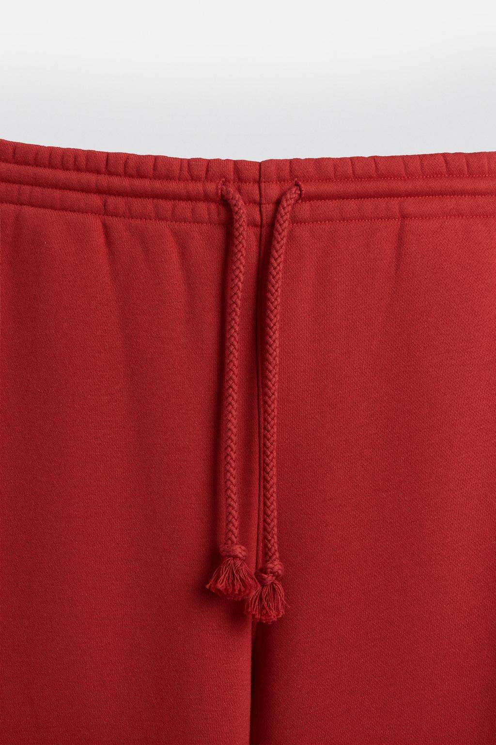 LIMITED EDITION WIDE-LEG JOGGER TROUSERS - Zara фото 8