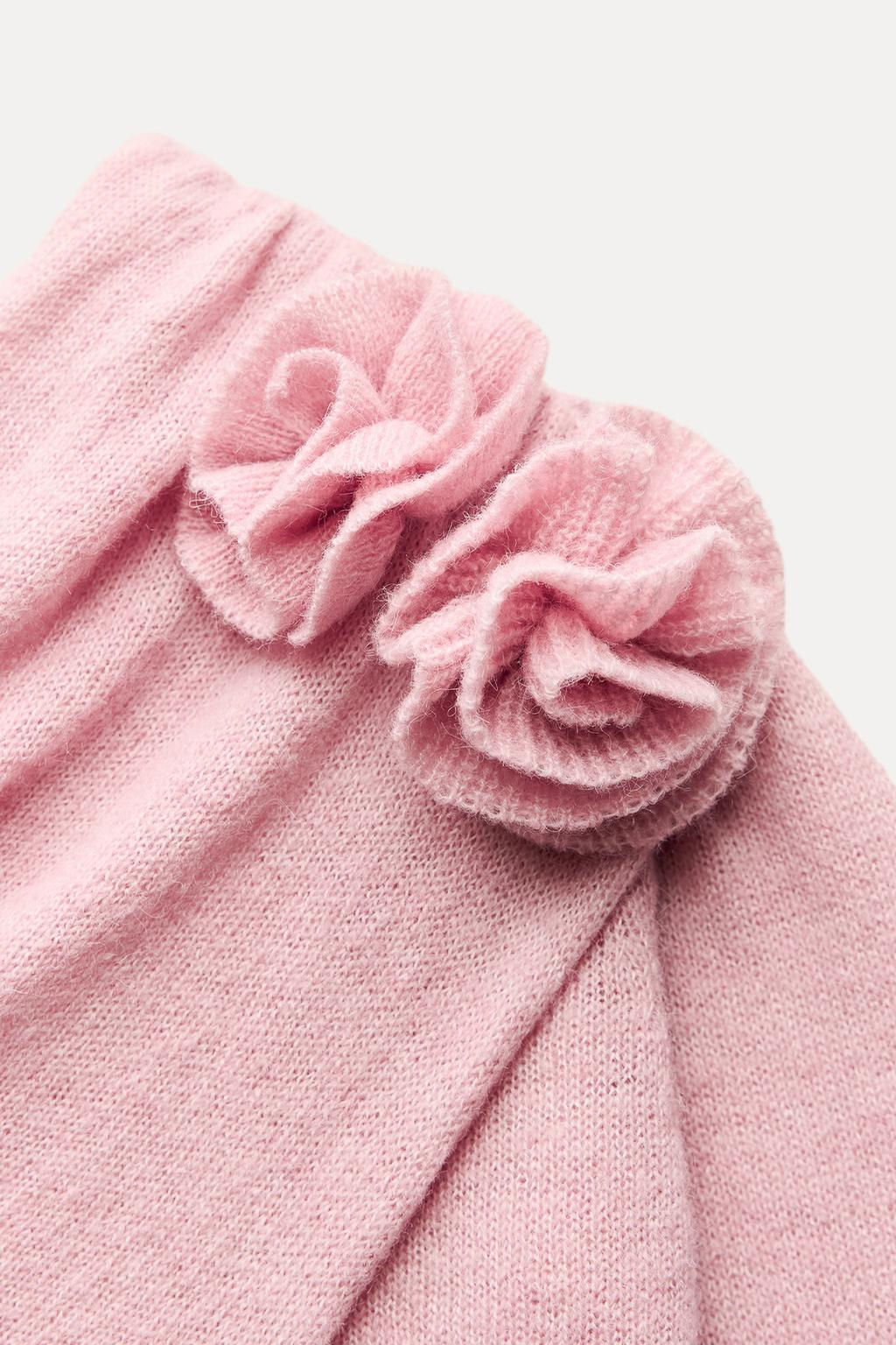 FLORAL KNIT TOP - Zara фото 8