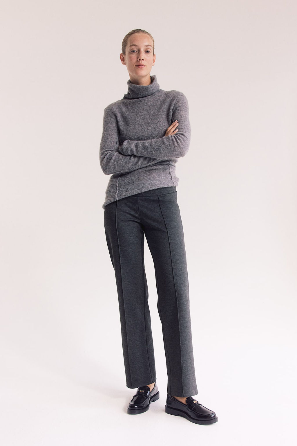 MAMA Pantalon sastre de punto - H&m фото 3