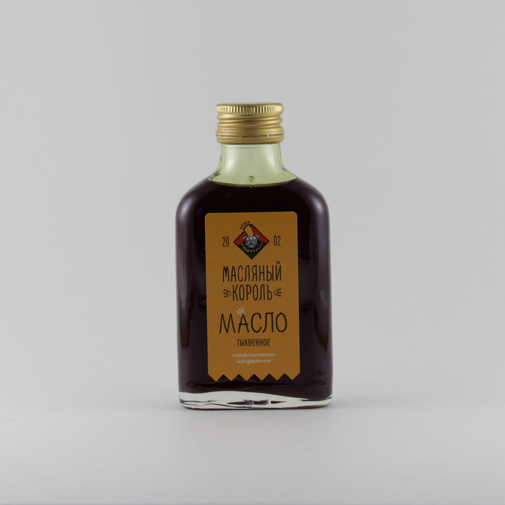 Масло тыквенное нерафинированное Масляный король 0,1л