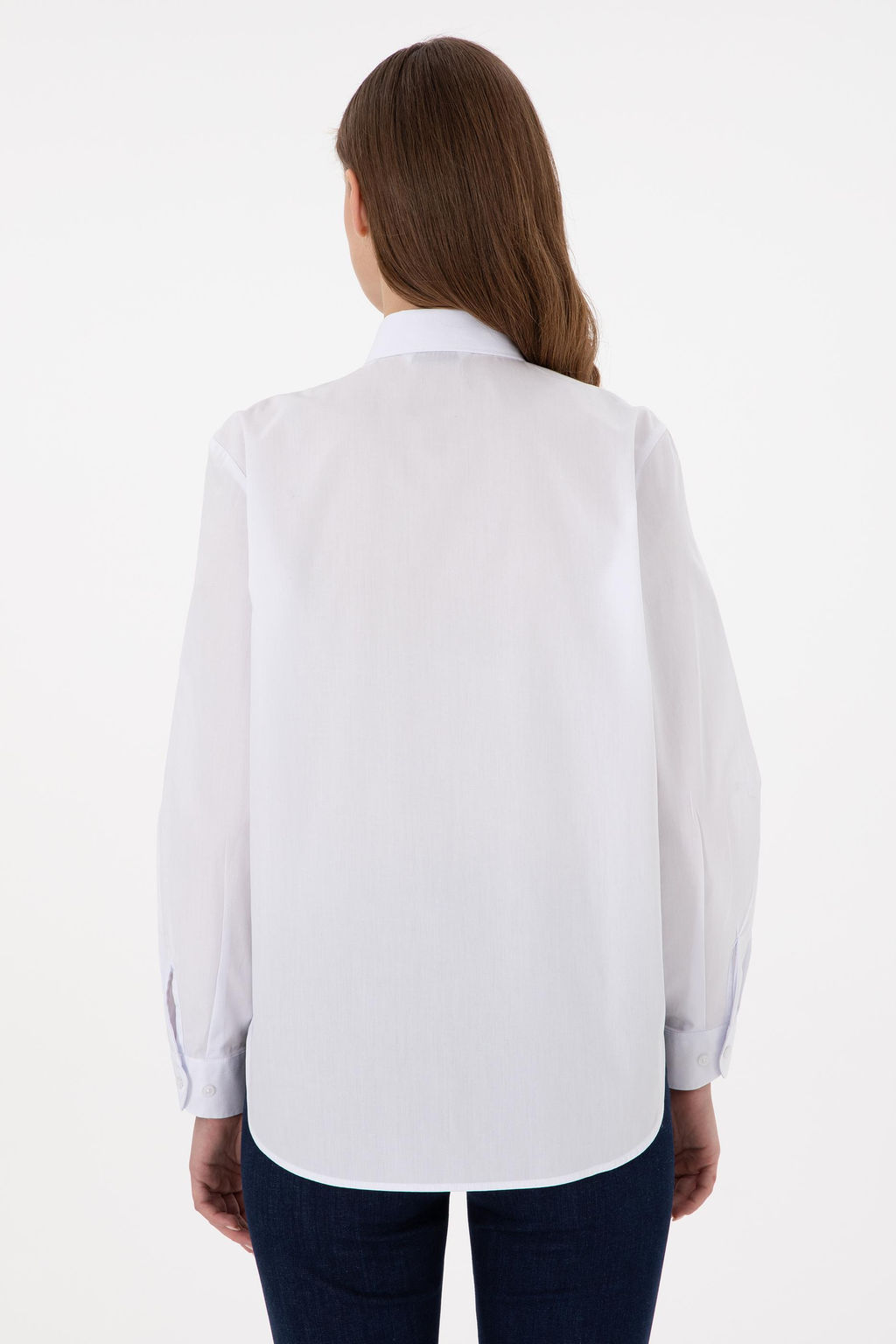 Женская белая рубашка с длинным рукавом Дополнительная скидка 11% в корзине - U.s. polo assn фото 5