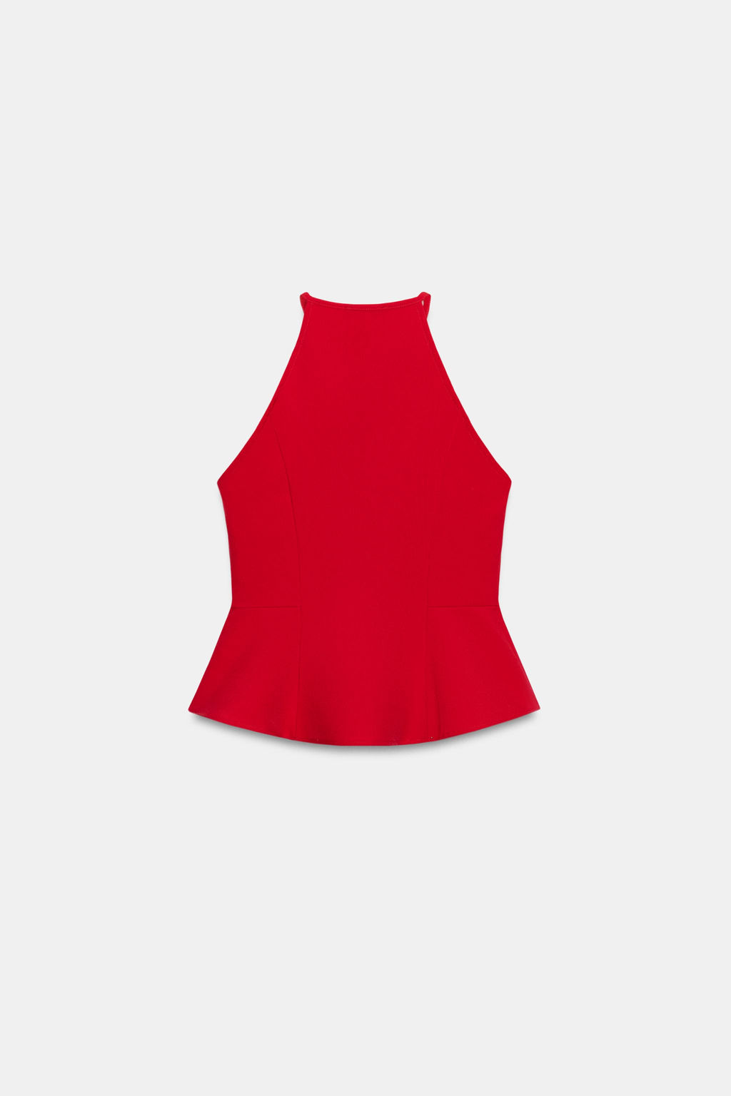 TOP HALTER PEPLUM / Rojo - Zara фото 6