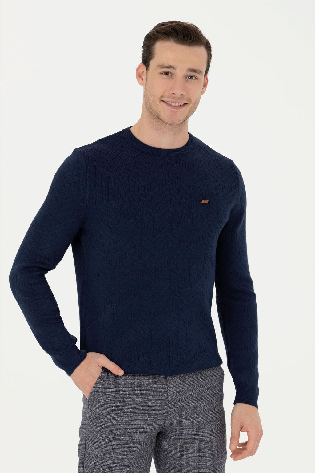 Мужской темно-синий свитер - U.s. polo assn фото 10
