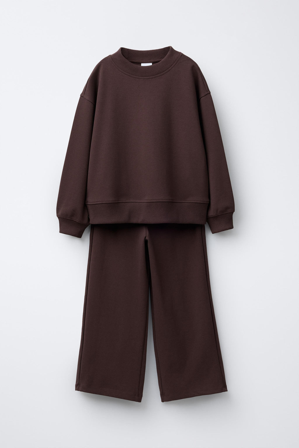 INTERLOCK SWEATSHIRT AND WIDE-LEG TROUSERS SET - Zara фото 17