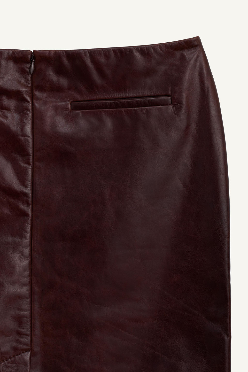 LIMITED EDITION 100% LEATHER STRAIGHT SKIRT - Zara фото 9