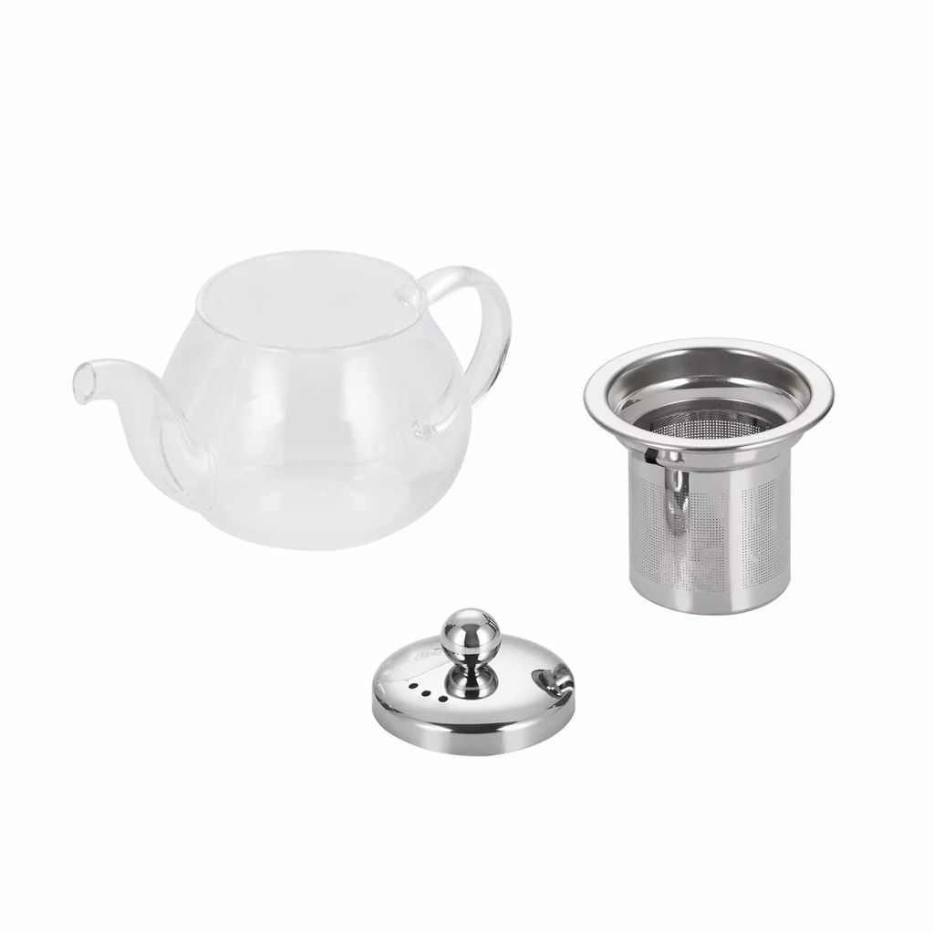 7046 GIPFEL Чайник заварочный BRILLIANS 300мл. Материал корпуса: боросиликатное стекло. Материал крышки и фильтр-сита нерж. сталь.  фото 3