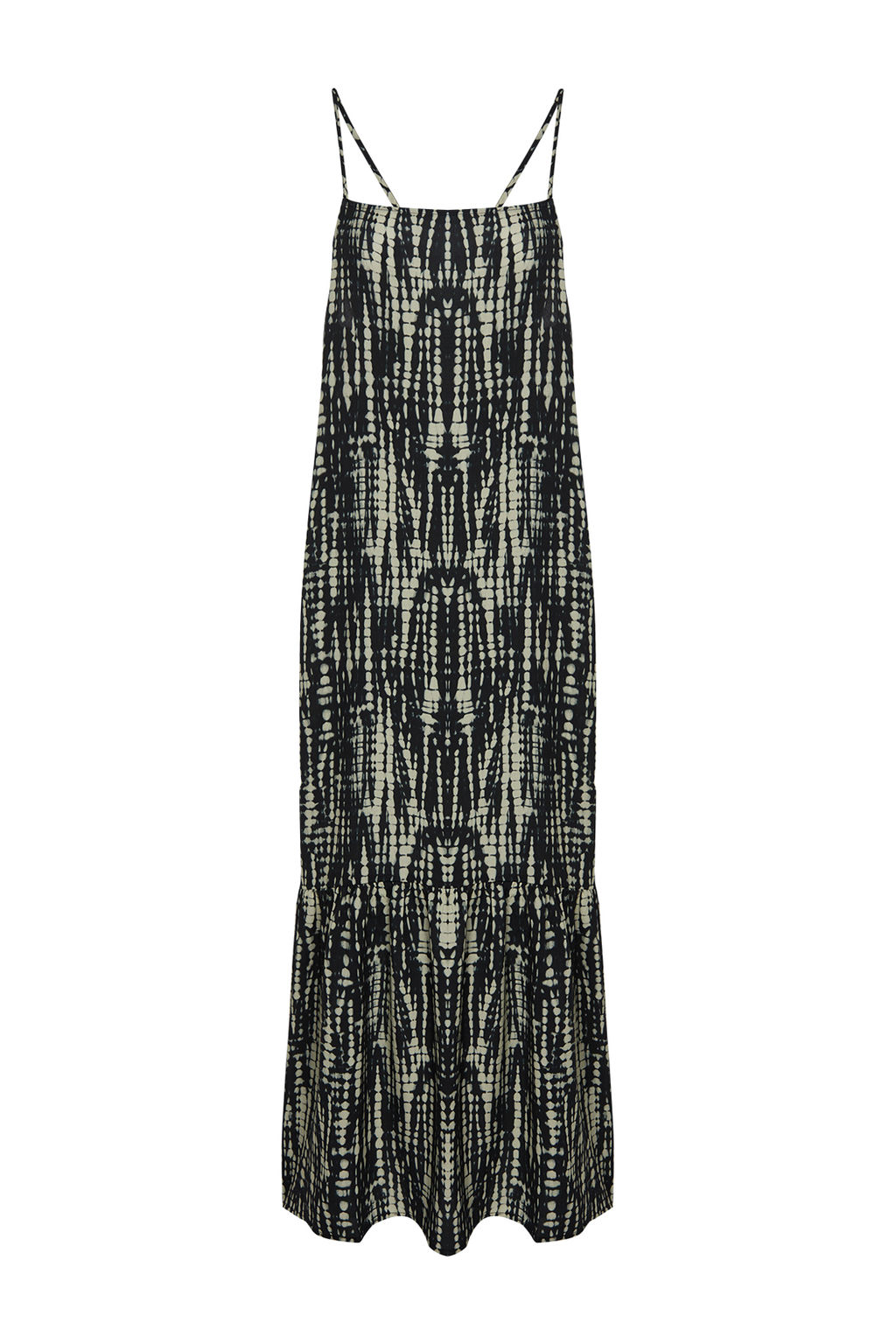 Siyah Geometrik Desenli A Kesim Viskon Maxi Dokuma Elbise TWOSS24EL00690 - Trendyolmilla фото 7