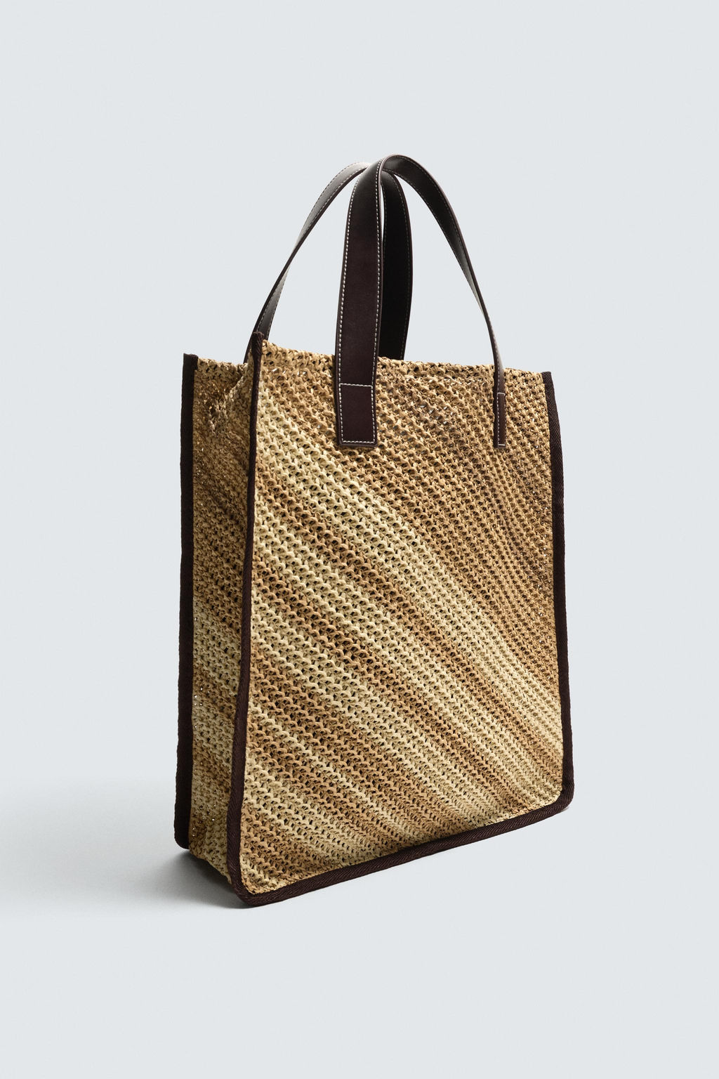 BOLSO SHOPPER TRENZADO / Marr?n - Zara фото 5