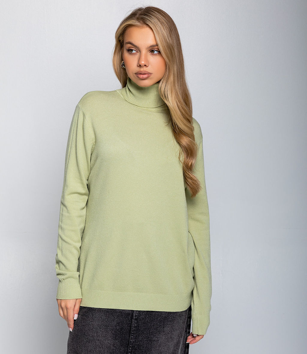 Водолазка #ОКТ06, фисташковый