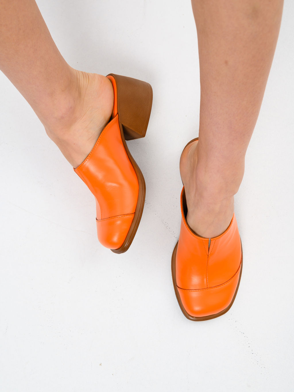 Сабо 5132.23663br.Оранжевый+коричневый