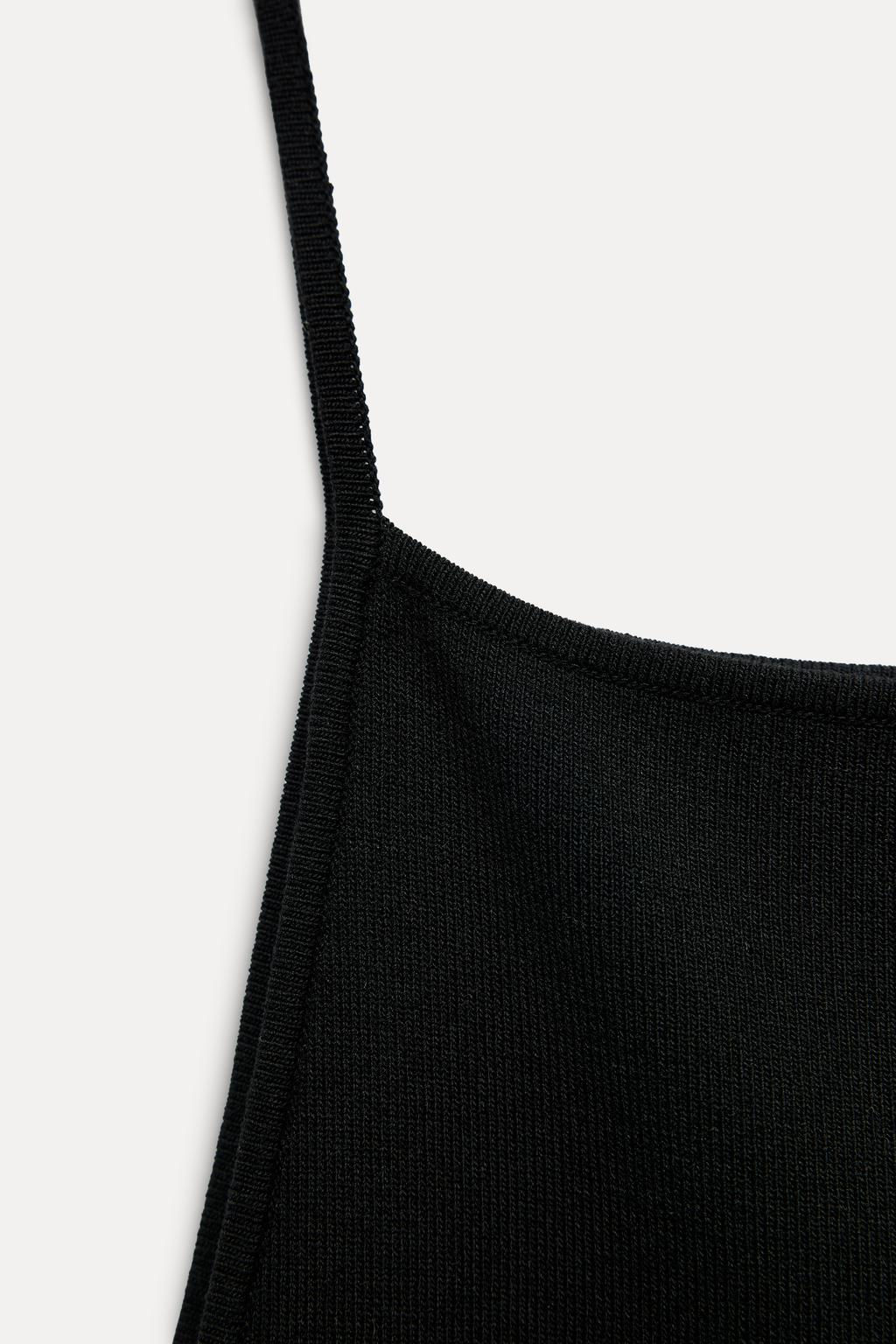 STRAPPY KNIT MINI DRESS - Zara фото 8