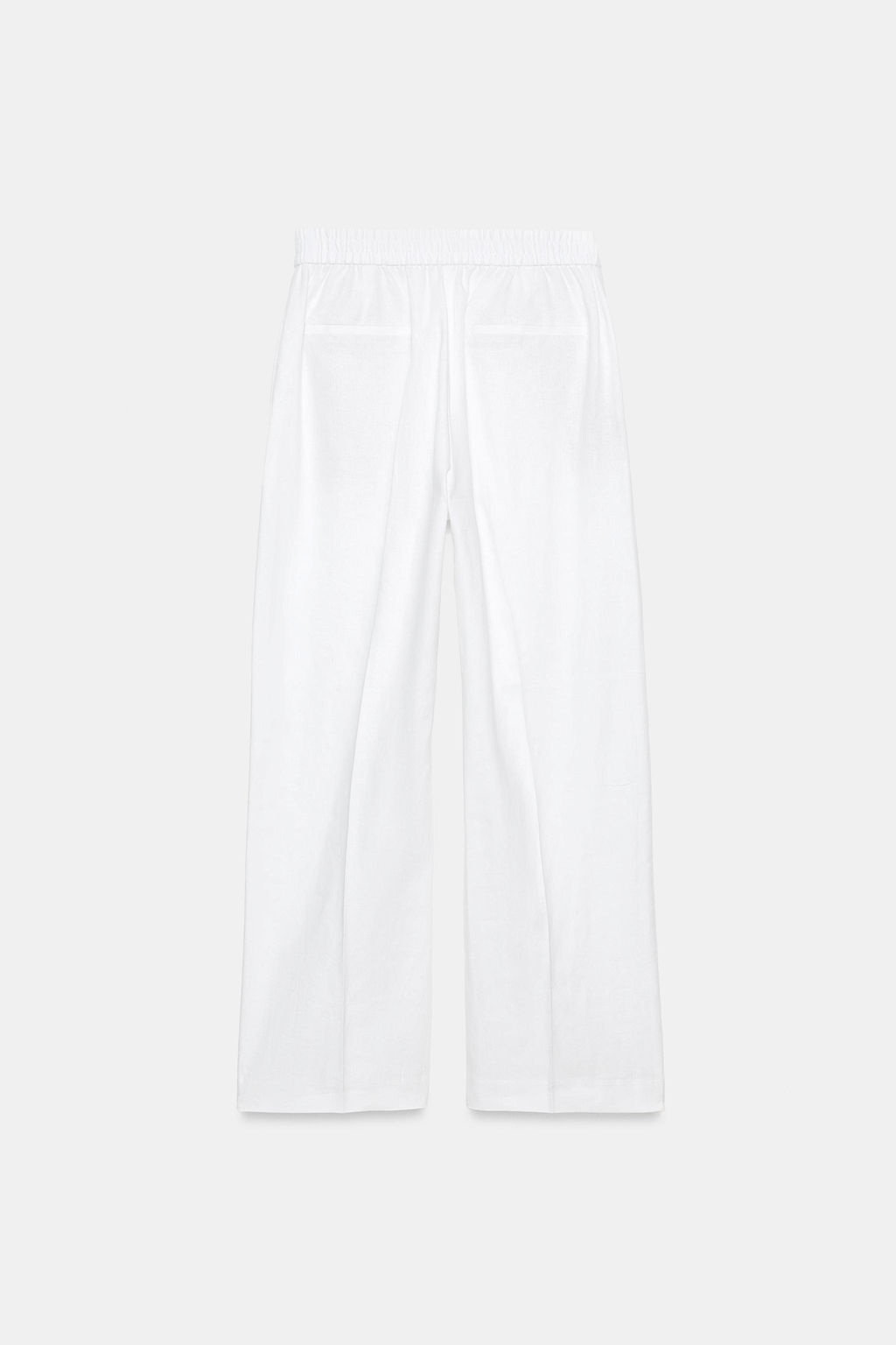 PANTAL?N RECTO CON LINO / Blanco roto - Zara фото 7