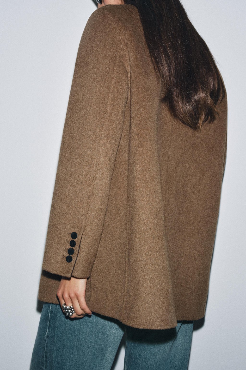 OVERSIZE WOOL BLEND BLAZER ZW COLLECTION - Zara фото 7
