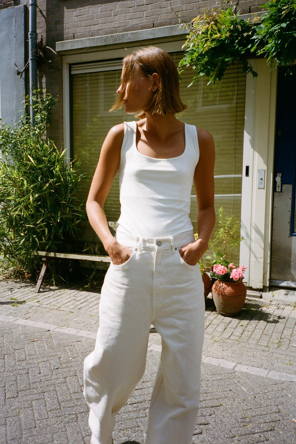 WIDE STRAP POLYAMIDE VEST TOP - Zara фото 38